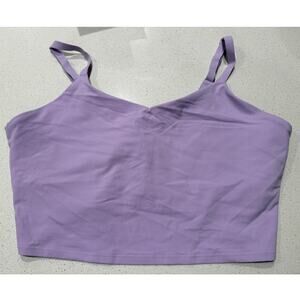 Athleta Elation V-neck Crop 2X‎ Soft Lavender